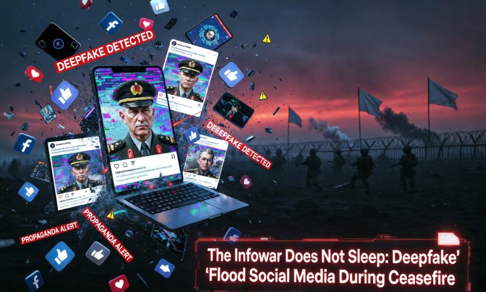 The Infowar Does Not Sleep: Deepfake "Generals" Flood Social Media During Ceasefire