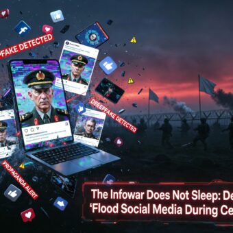 The Infowar Does Not Sleep: Deepfake "Generals" Flood Social Media During Ceasefire