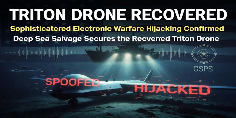 Deep Sea Salvage Secures the Recovered Triton Drone