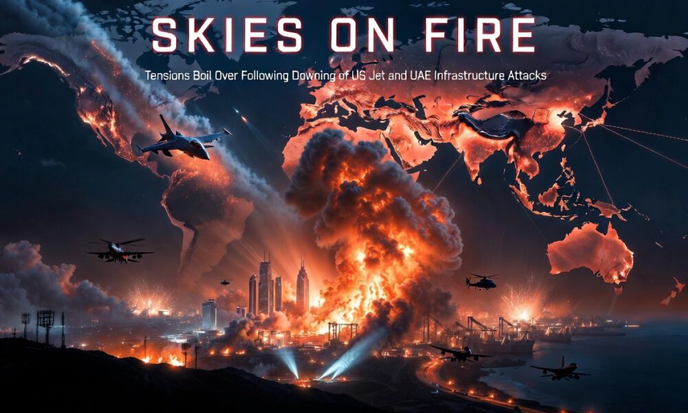 Skies on Fire: Tensions Boil Over Following Downing of US Jet and UAE Infrastructure Attacks