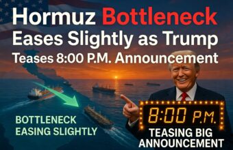 Hormuz Bottleneck Eases Slightly as Trump Teases 8:00 P.M. Announcement