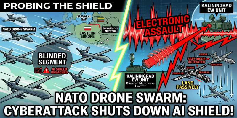 Probing the Shield: The NATO Drone Swarm Cyberattack