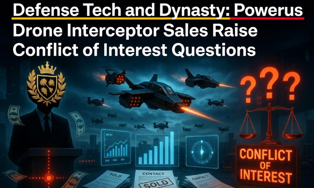 Defense Tech and Dynasty: Powerus Drone Interceptor Sales Raise Conflict of Interest Questions
