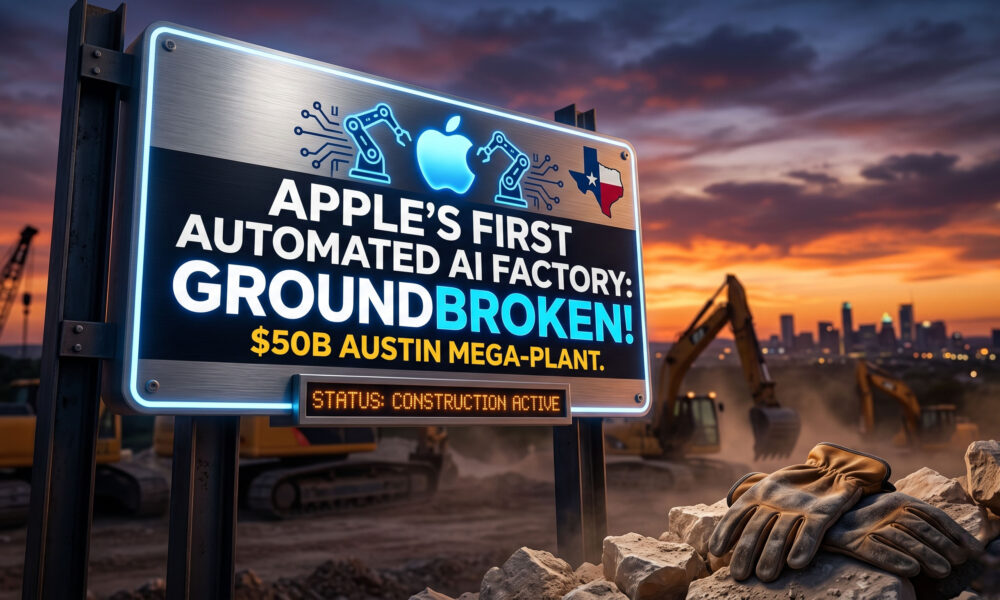Construction Starts on the First Apple Automated AI Factory