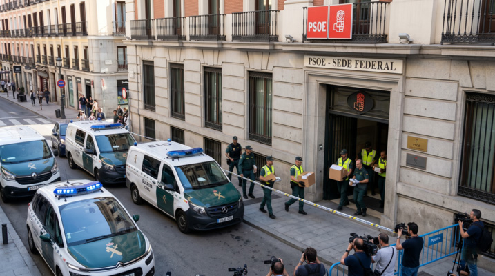 Spanish Police Raid Headquarters of PM Sánchez’s Ruling Socialist Party